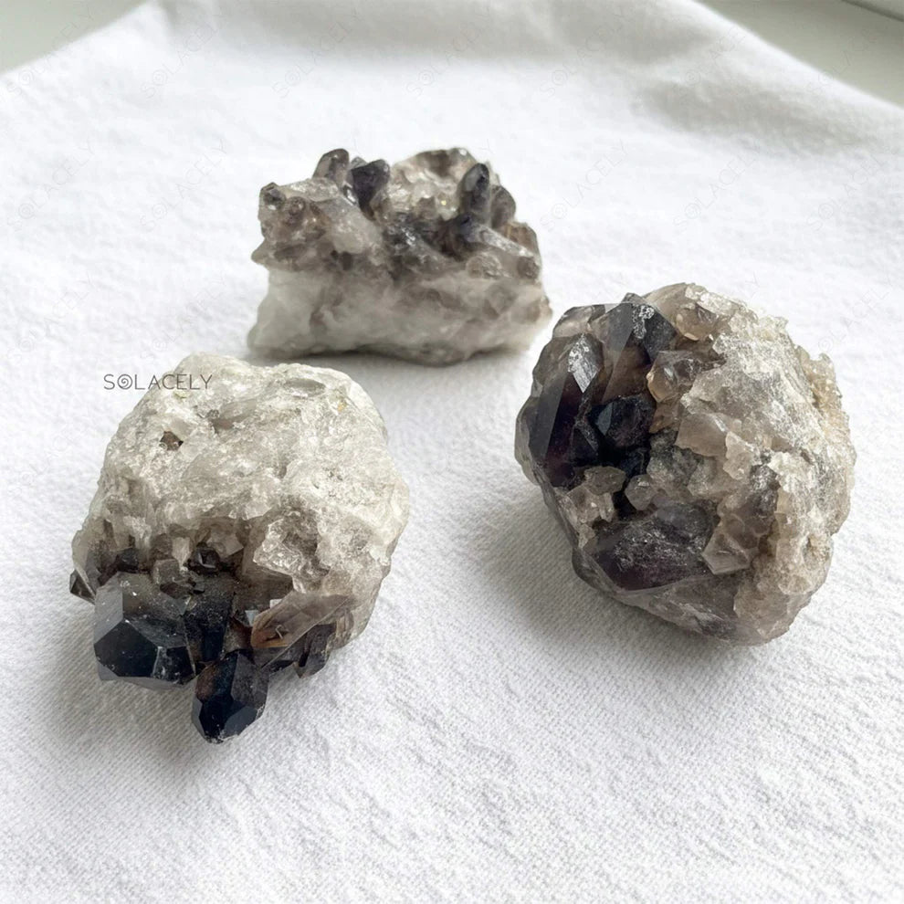 Smoky Quartz Cluster